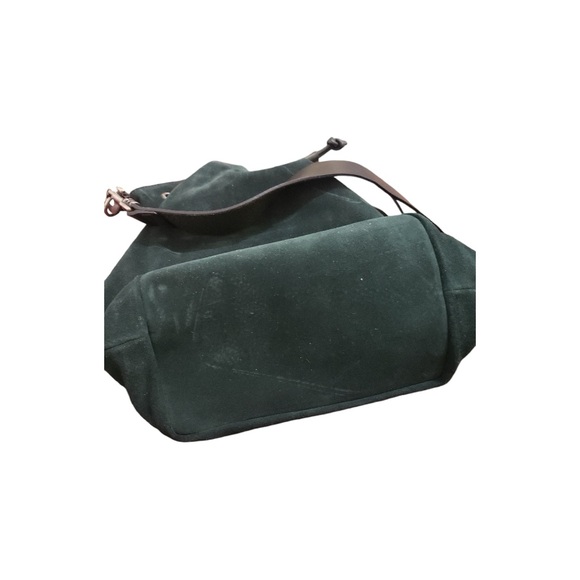 Johnny Was Los Angeles NWT Green Suede Drawstring Bag - Picture 11 of 12